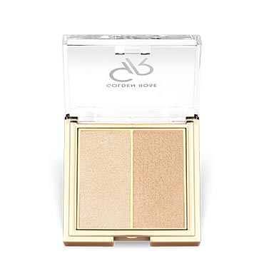 Highlighter-101 هایلایتر دو رنگ براق گلدن رز - تصویر 1